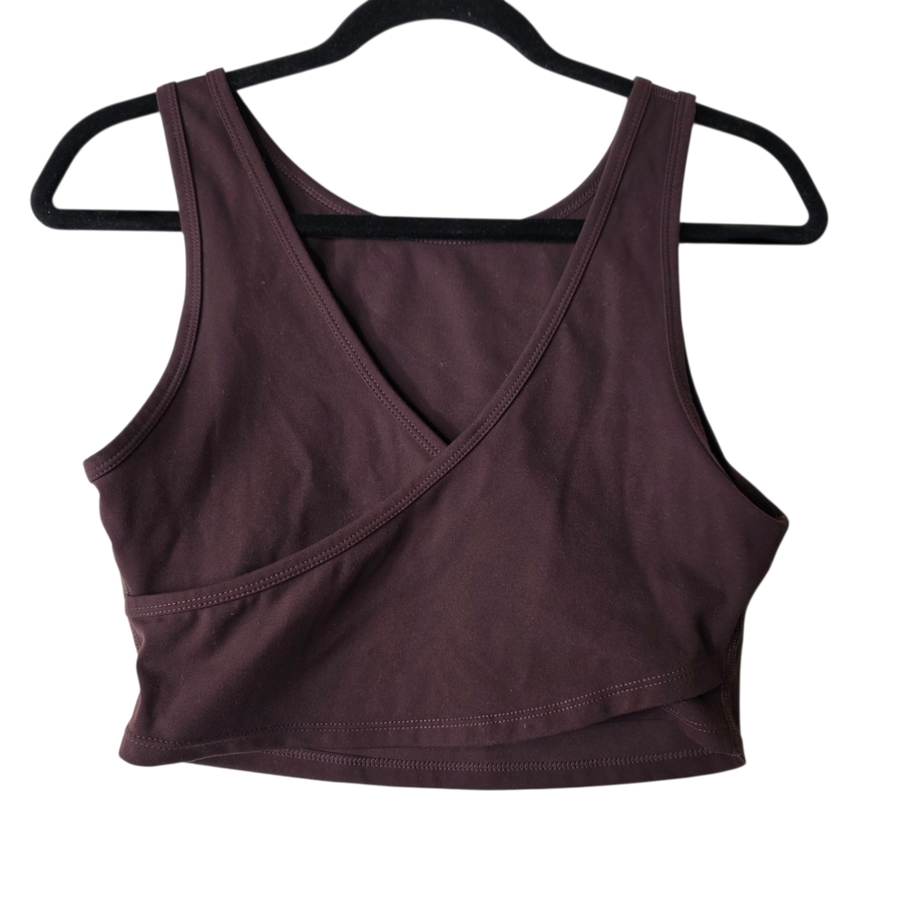 Gentle Fawn Deep Brown Wrap Crop Top